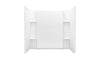 Sterling Accord 60" x 36" Vikrell shower wall set - White