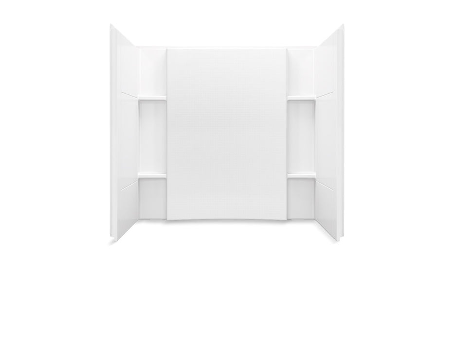 Sterling Accord 60" x 36" Vikrell shower wall set with Aging in Place backerboards - White