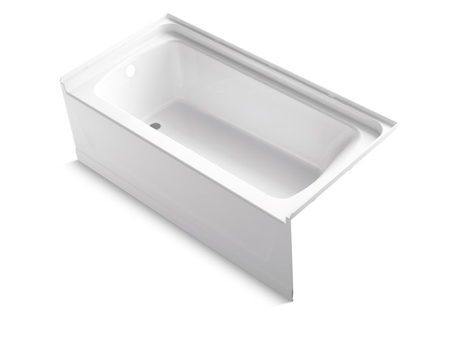 Sterling Ensemble 60" x 30" Vikrell bath, left above-floor drain - White