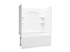 Sterling 71220112 Ensemble Curve 60" x 32" Vikrell® Bath/shower, Left Above-floor Drain, White