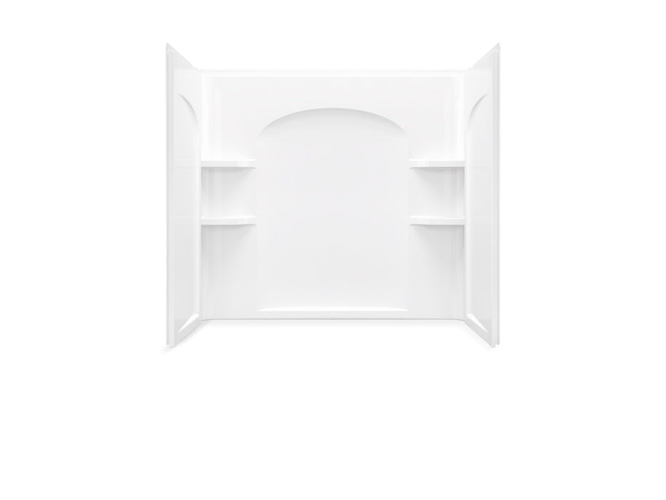 Sterling Ensemble 60" x 32" Vikrellwall set with Aging in Place backerboards - White