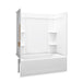 Sterling 71320116 Ensemble Medley 60" x 32" Vikrell® Bath/shower with Aging in Place Backerboards, Left Drain, White