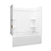 Sterling 71320126 Ensemble Medley 60" x 32" Vikrell® Bath/shower with Aging in Place Backerboards, Right Drain, White
