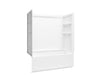 Sterling 71340122 Performa 2 60" x 29" Above-floor-drain Vikrell® Bath/shower, Right Drain, White