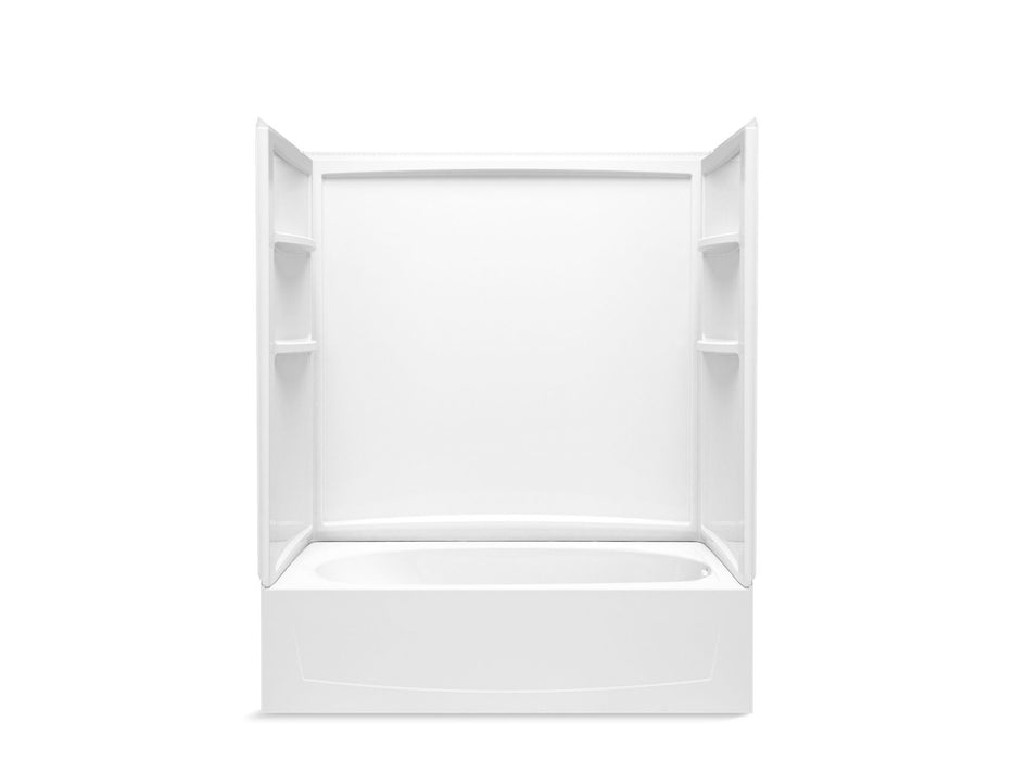 Sterling 71340126 Performa 2 60" x 29" Vikrell® Bath/shower with Aging in Place Backerboards, Right Drain, White