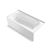 Sterling Performa 2 60" x 29" Vikrell bath, left above-floor drain - White