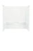 Sterling Performa 2 60" x 29" bath/shower wall set with Aging In Place backerboards - White