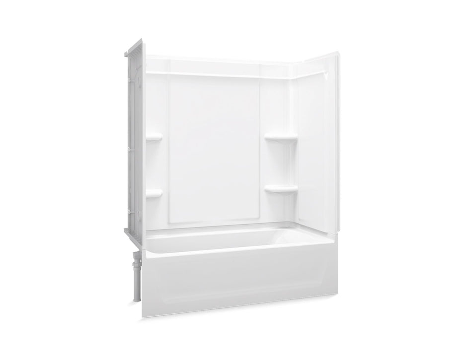 Sterling 71370110 Ensemble Medley 60" x 30" Vikrell® Bath/shower, Left Drain, White