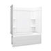 Sterling 71370112 Ensemble Medley 60" x 30" Vikrell® Bath/shower, Left Above-floor Drain, White