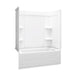 Sterling 71370122 Ensemble Medley 60" x 30" Vikrell® Bath/shower, Right Above-floor Drain, White