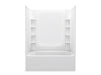Sterling 71420120 STORE+ 60" x 32" Vikrell® Bath/shower, Right Drain, White