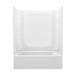 Sterling 71470112 STORE+ 60" x 30" Vikrell® Bath/shower, Left Above-floor Drain, White