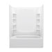 Sterling 71470120 STORE+ 60" x 30" Vikrell® Bath/shower, Right Drain, White