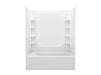 Sterling 71470128 STORE+ 60" x 30" Vikrell® Bath/shower with Aging in Place Backerboards, Right Above-floor Drain, White