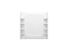 Sterling STORE+ 60" x 30" Vikrell bath/shower wall set with Aging in Place backerboards - White