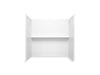 Sterling Traverse 60" x 36" Vikrell bath/shower wall set with Aging in Place backerboards - White