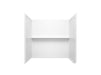 Sterling 71514106 Traverse 60" x 42" Vikrell® Bath/shower Wall Set with Aging in Place Backerboards, White