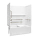 Sterling 71520115 Traverse 60" x 32" Vikrell® Bath/shower with Seat and Grab Bars, Left Drain, White
