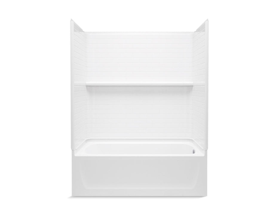Sterling 71520120 Traverse 60" x 32" Vikrell® Bath/shower, Right Drain, White