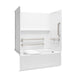 Sterling 71520125 Traverse 60" x 32" Vikrell® Bath/shower with Seat and Grab Bars, Right Drain, White