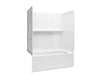 Sterling 71520126 Traverse 60" x 32" Vikrell® Bath/shower with Aging in Place Backerboards, Right Drain, White