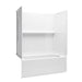 Sterling 71570122 Traverse 60" x 30" Vikrell® Bath/shower, Right Above-floor-drain, White