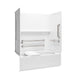 Sterling 71570125 Traverse 60" x 30" Vikrell® Bath/shower with Seat, Grab Bars, Right Drain, White