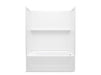 Sterling 71570126 Traverse 60" x 30" Vikrell® Bath/shower with Aging in Place Backerboards, Right Drain, White