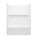 Sterling 71570128 Traverse 60" x 30" Vikrell® Bath/shower with Aging in Place Backerboards, Right Above-floor Drain, White