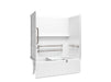 Sterling 71600115 Forum Traverse 60" x 30" Vikrell® Bath/shower with Aging in Place Backerboards, Grab Bars, and Bath Seat, L