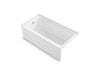 Sterling Forum 60" x 30" Vikrell alcove bath, left drain - White