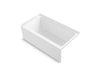 Sterling 71611120-LNR Forum 60" x 32" Vikrell® Alcove Bath, Right Drain, White