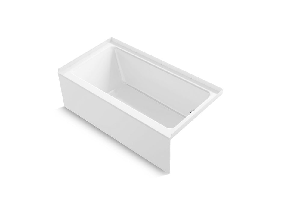 Sterling 71611120-LNR Forum 60" x 32" Vikrell® Alcove Bath, Right Drain, White