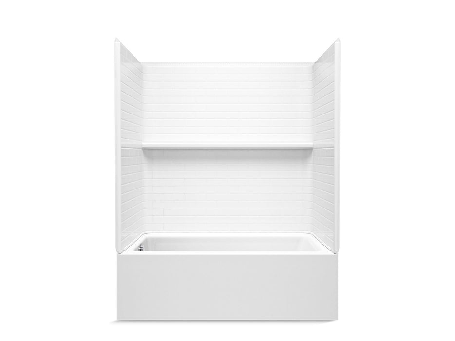 Sterling 71620110 Forum Traverse 60" x 36" Vikrell® Bath/shower, Left Drain, White
