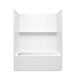 Sterling 71620116 Forum Traverse 60" x 36" Vikrell® Alcove Bath/shower with Aging in Place Backerboards, Left Drain, White