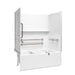 Sterling 71620117 Forum Traverse 60" x 36" Above-floor-drain Vikrell® Alcove Bath/shower with Aging in Place Backerboards, Gr