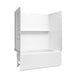 Sterling 71620118 Forum Traverse 60" x 36" Above-floor-drain Vikrell® Bath/shower with Aging in Place Backerboards, Left Drai