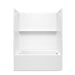 Sterling 71620122 Forum Traverse 60" x 36" Above-floor-drain Vikrell® Bath/shower, Right Drain, White