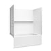 Sterling 71620128 Forum Traverse 60" x 36" Above-floor-drain Vikrell® Bath/shower with Aging in Place Backerboards, Right Dra
