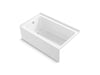 Sterling Forum 60" x 36" Vikrell alcove bath, left drain - White