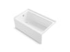 Sterling 71621112-LNR 60" x 36" Above-floor-drain Vikrell® Alcove Bath, Left Drain, White