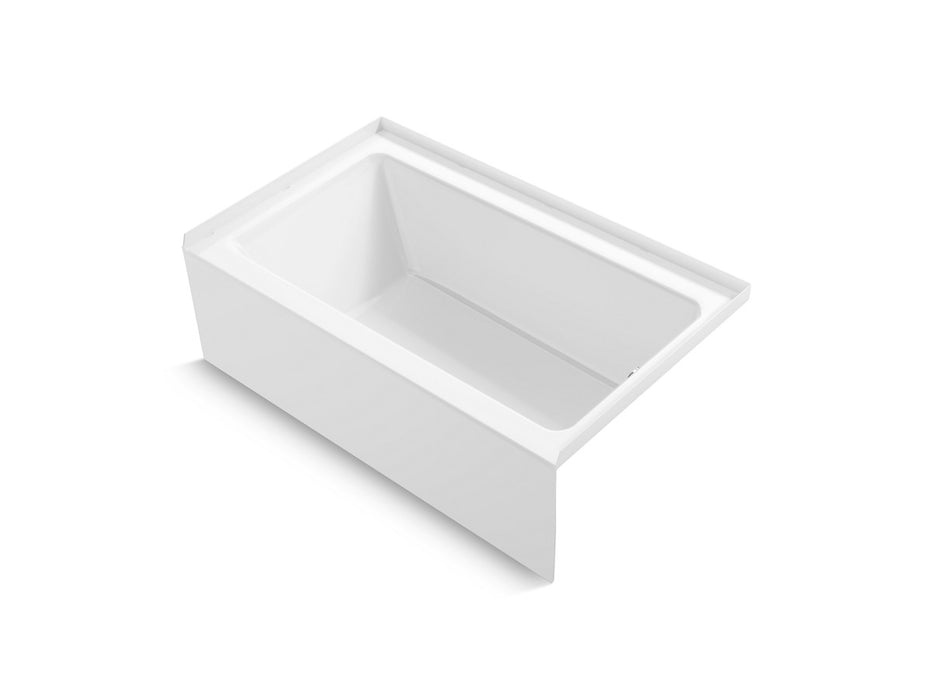 Sterling Forum 60" x 36" Vikrell alcove bath, right drain - White