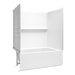 Sterling 71630112 Forum Traverse 60" x 42" Above-floor-drain Vikrell® Bath/shower, Left Drain, White