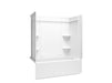 Sterling 71700120 Forum Medley 60" x 30" Vikrell® Bath/shower, Right Drain, White