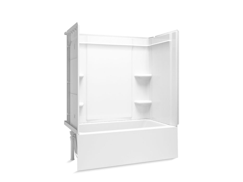Sterling 71710110 Forum Medley 60" x 32" Vikrell® Bath/shower, Left Drain, White