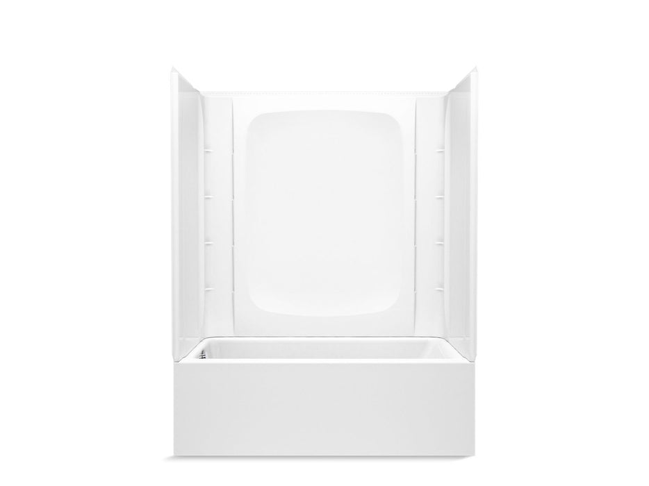 Sterling 71800112 Forum STORE+ 60" x 30" Above-floor-drain Vikrell® Bath/shower, Left Drain, White