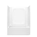 Sterling 71800118 Forum STORE+ 60" x 30" Above-floor-drain Vikrell® Bath/shower with Aging in Place Backerboards, Left Drain,