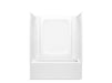 Sterling 71800128 Forum STORE+ 60" x 30" Above-floor-drain Vikrell® Bath/shower with Aging in Place Backerboards, Right Drain