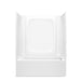 Sterling 71800128 Forum STORE+ 60" x 30" Above-floor-drain Vikrell® Bath/shower with Aging in Place Backerboards, Right Drain
