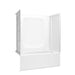 Sterling 71800128 Forum STORE+ 60" x 30" Above-floor-drain Vikrell® Bath/shower with Aging in Place Backerboards, Right Drain